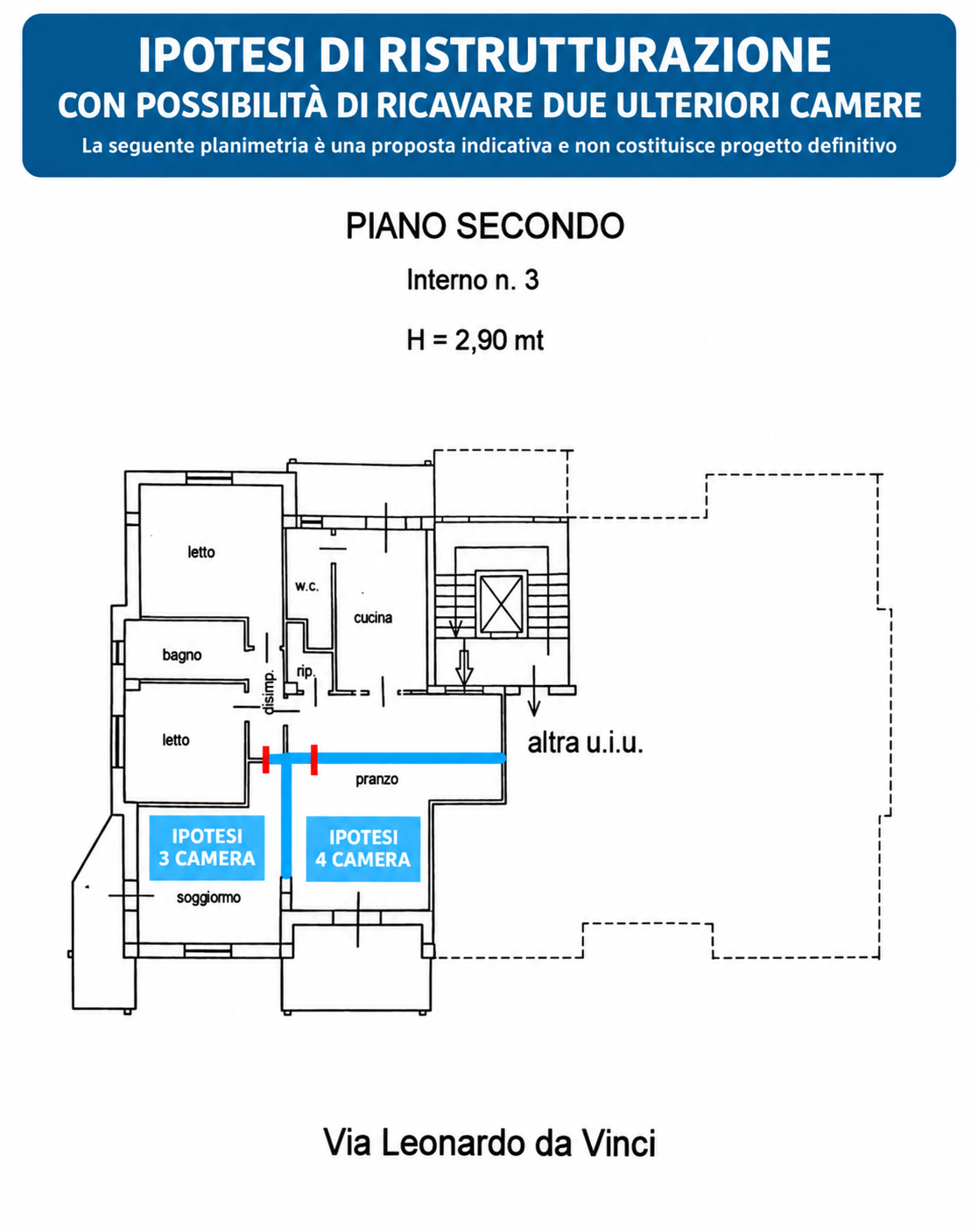 PLANIMETRIA Vendesi Appartamento Quattromiglia